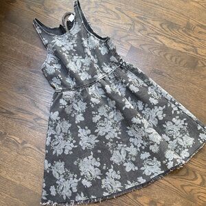 Somedays Lovin Gray Floral Denim-Style woman's  Dress